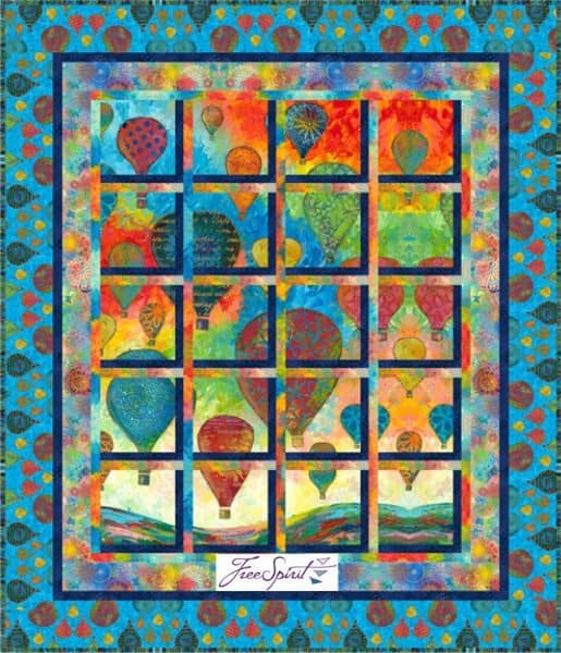 Up, Up and Away Window - free quilt pattern