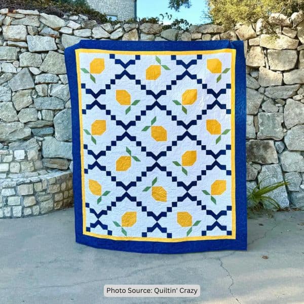 Amalfi Lemons Quilt Pattern - etsy