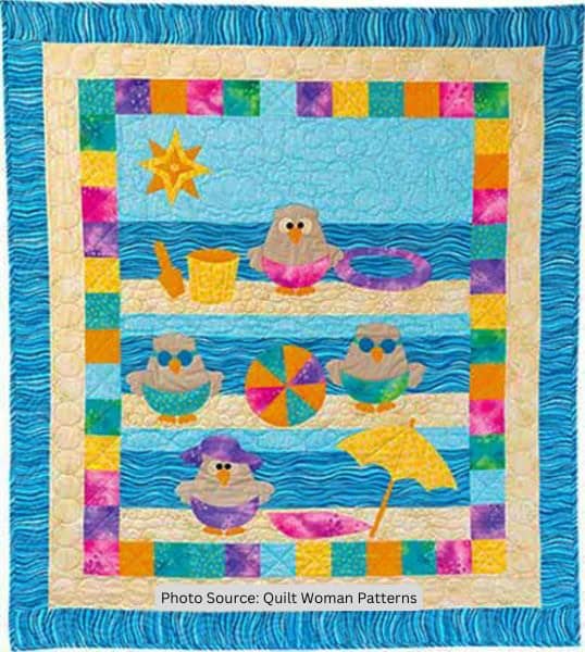 Beach Ball Quilt Idea from Quilt Woman Patterns