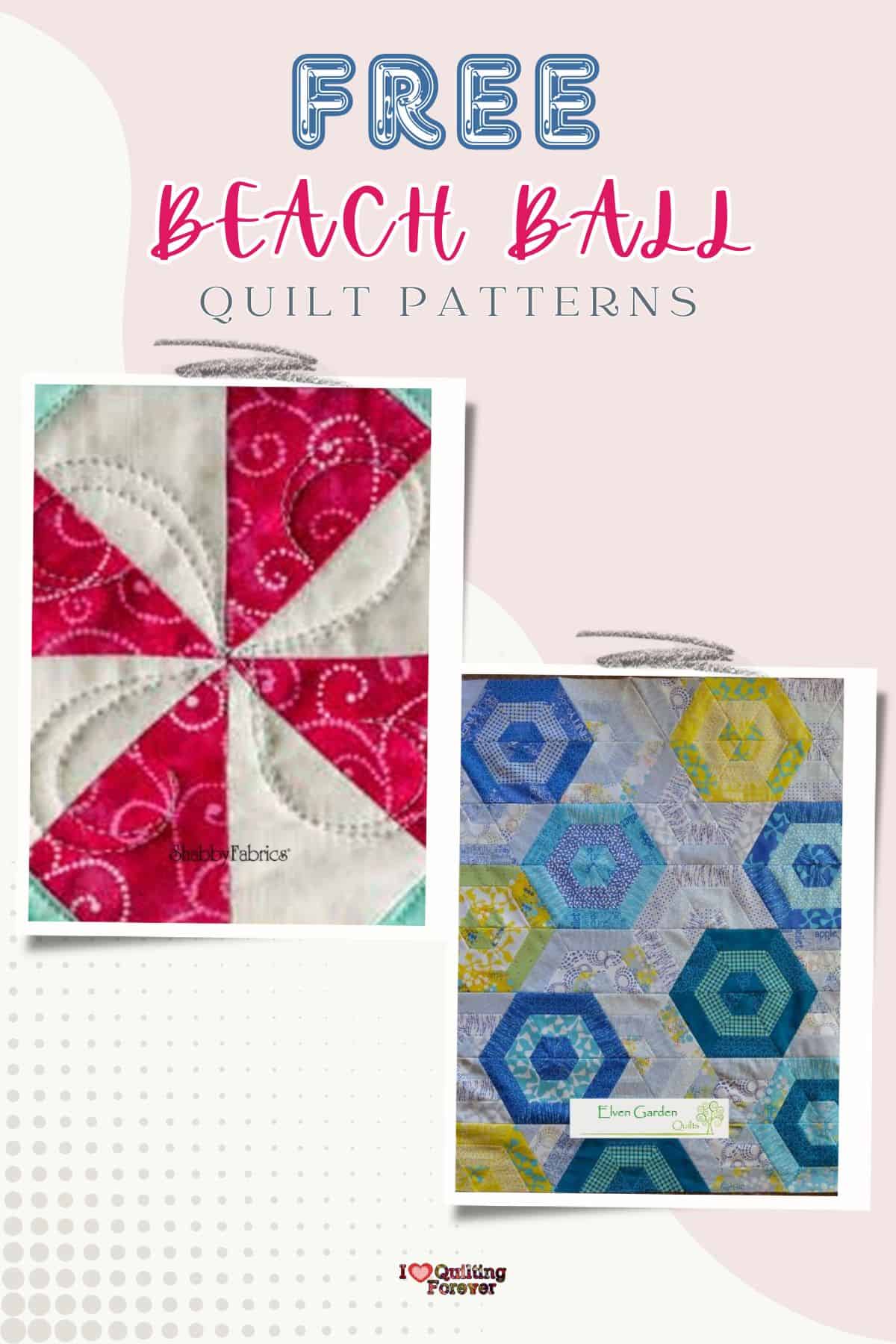 Beach Ball Quilt Patterns Roundup 1 ILQF Pinterest