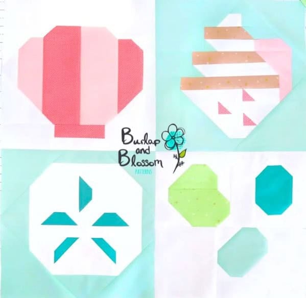 Beach Finds Quilt Block Pattern - etsy