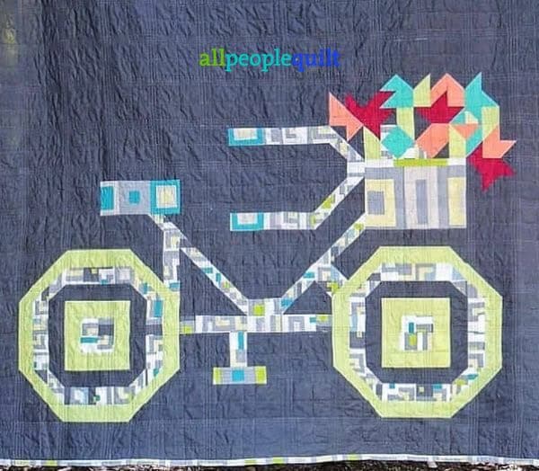 Bicycle Quilt Idea from All People Quilt