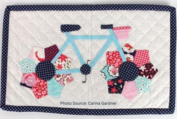 Bicycle Quilt Idea from Carina Gardner