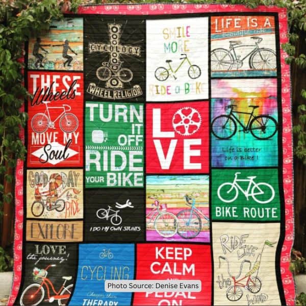Bicycle Quilt Idea from Denise Evans