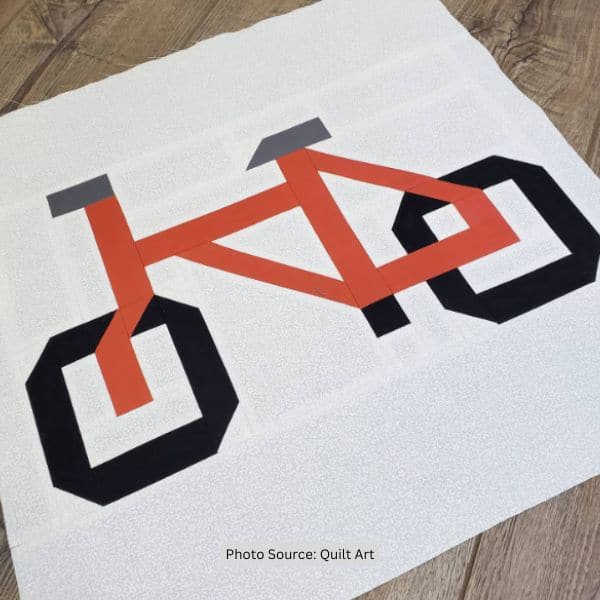 Bicycle Quilt Idea from Quilt Art