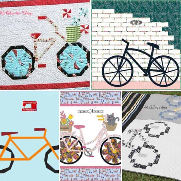 Bicycle Quilt Patterns Roundup Featured Cover