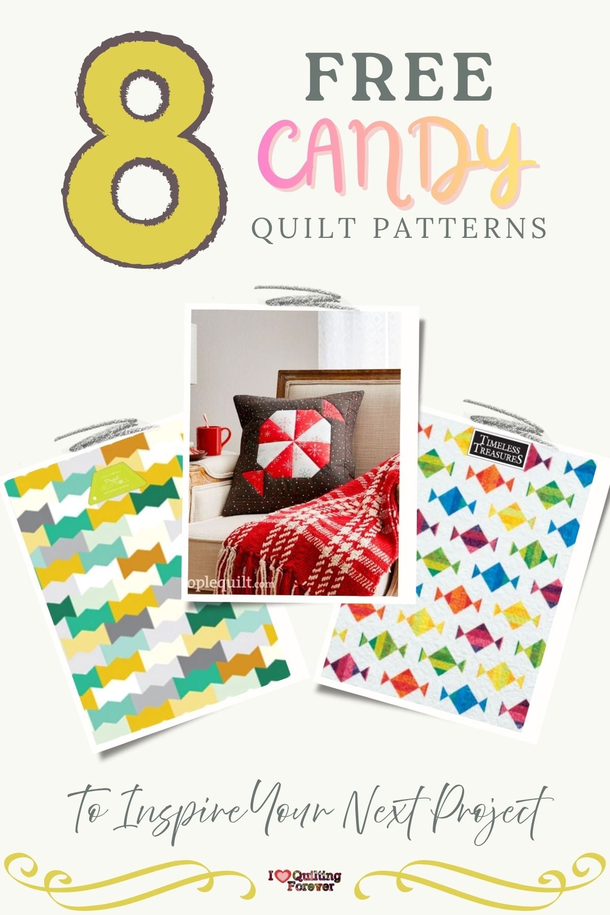 Candy Quilt Patterns Roundup 1 ILQF Pinterest