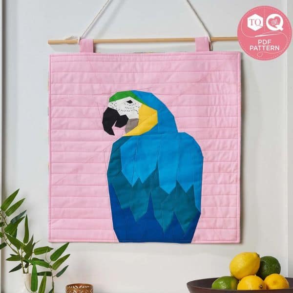 Flight Of Fancy Parrot Mini Quilt Pattern - etsy