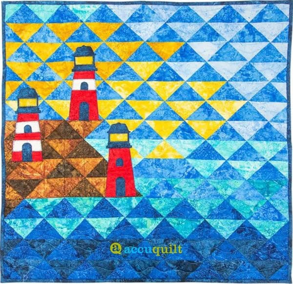GO! Lighthouse Bluff - free quilt pattern