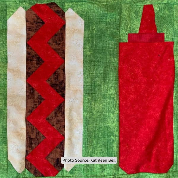 Hot Dog Quilt Idea from Kathleen Bell