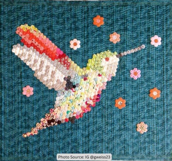 Hummingbird Quilt Idea from gweiss23