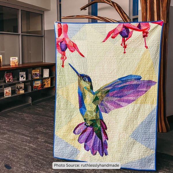 Hummingbird Quilt Idea from ruthlesslyhandmade