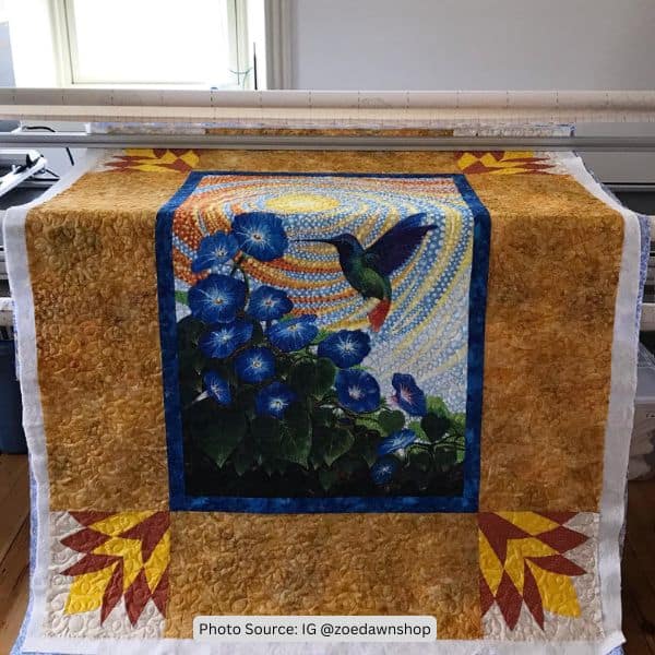 Hummingbird Quilt Idea from zoedawnshop
