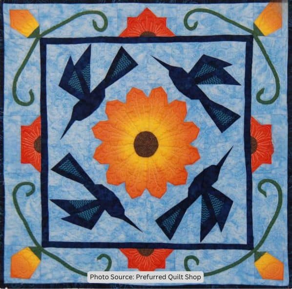 Hummingbird Square Dance Quilt Pattern - etsy