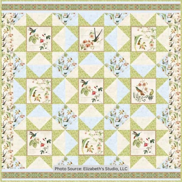 Hummingbirds In Style Quilt Pattern - Free Quilt Pattern