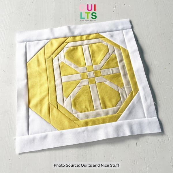 Lemon Quilt Block Pattern - etsy