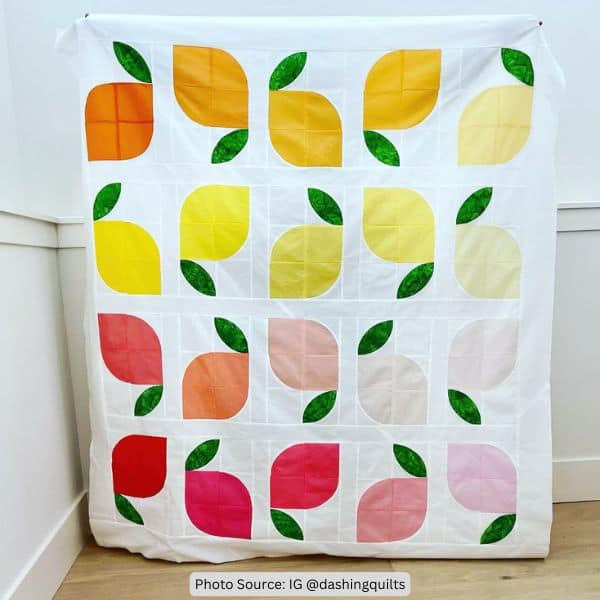 Lemon Quilt Idea from dashingquilts