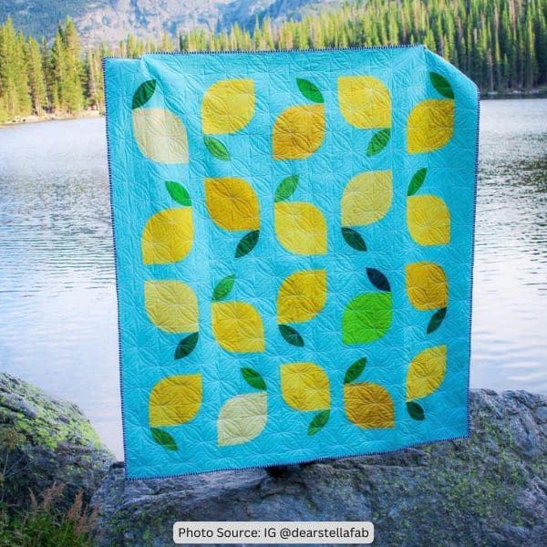Lemon Quilt Idea from dearstellafab