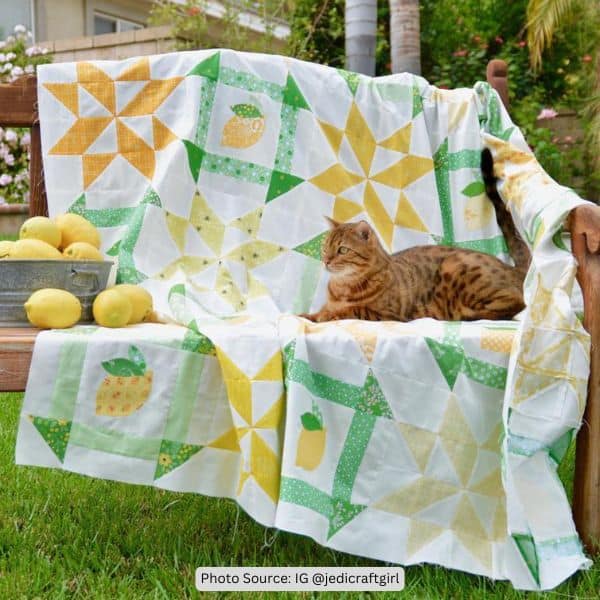 Lemon Quilt Idea from jedicraftgirl