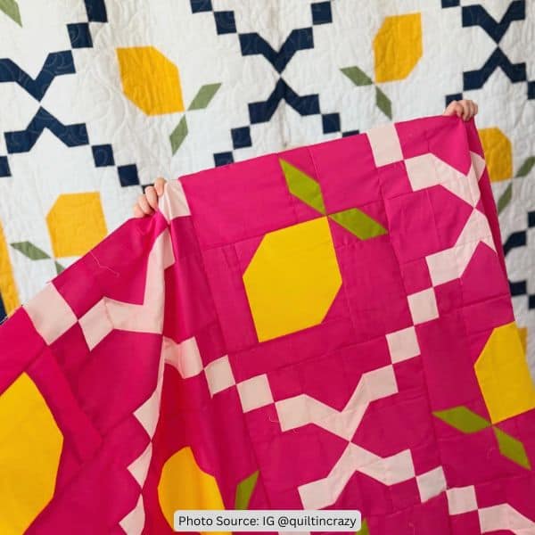 Lemon Quilt Idea from quiltincrazy