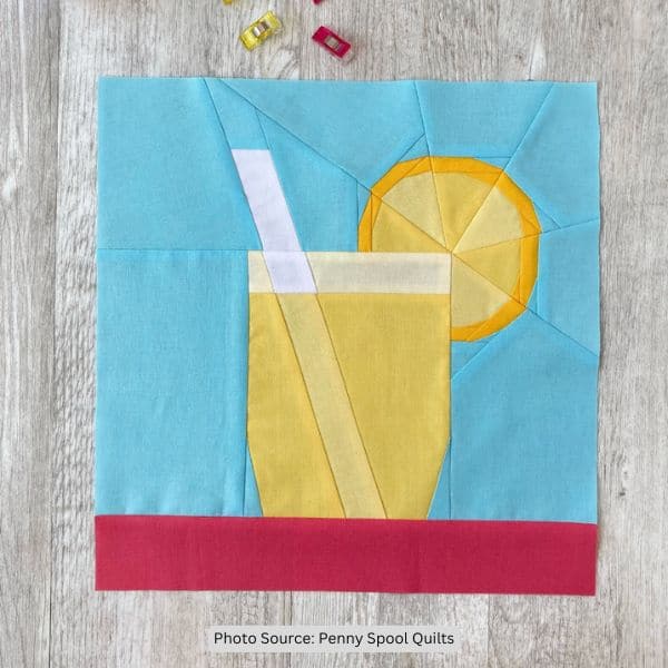 Lemonade Quilt Block Pattern - etsy
