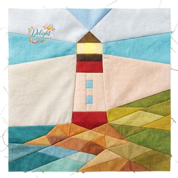 Lighthouse Quilt Block Pattern - etsy