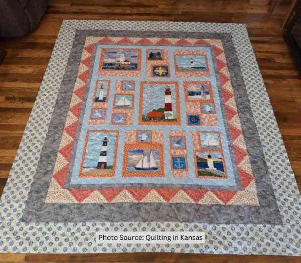 Lighthouse Quilt Idea from Quilting in Kansas