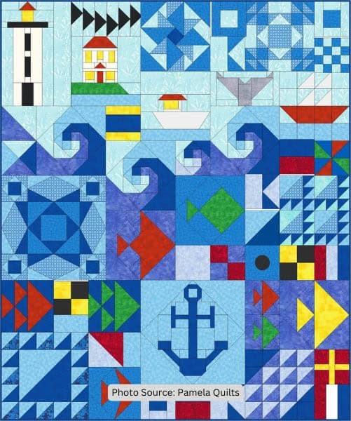Nautical Sampler Quilt Pattern - etsy