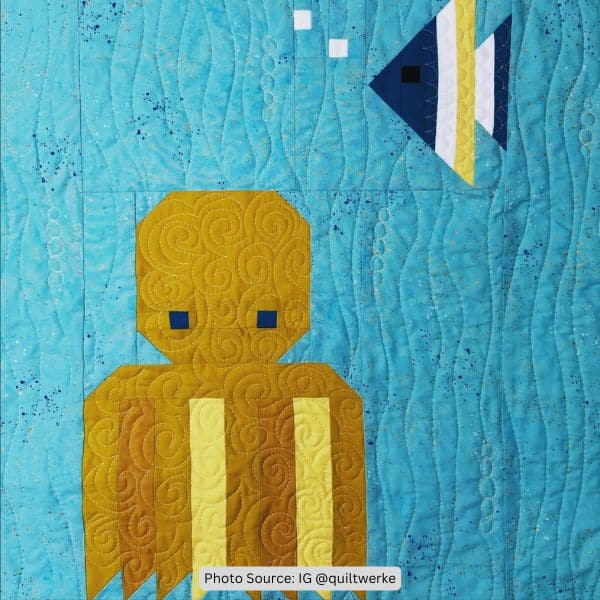 Octopus Quilt Idea from quiltwerke
