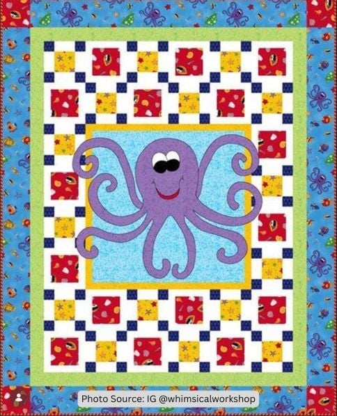 Octopus Quilt Idea from whimsicalworkshop