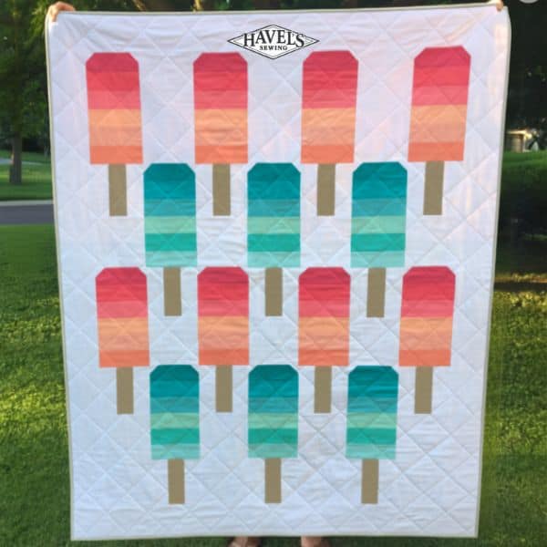 Ombré Popsicle - free quilt pattern