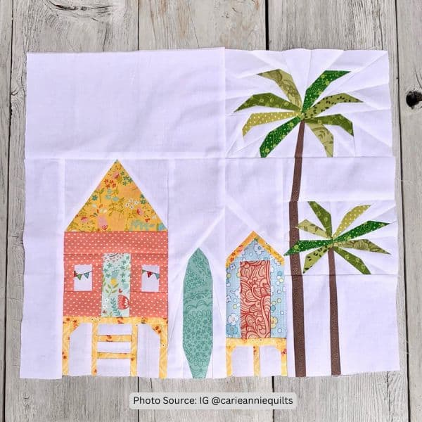 Palm Tree Quilt Idea from carieanniequilts