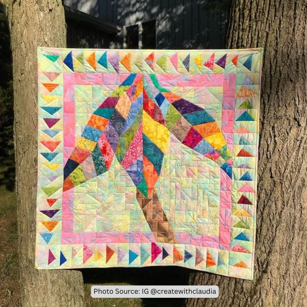 Palm Tree Quilt Idea from createwithclaudia