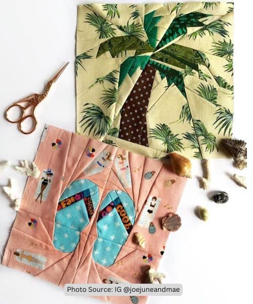 Palm Tree Quilt Idea from joejuneandmae2