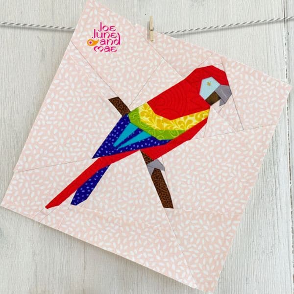 Parrot Quilt Block Pattern - etsy