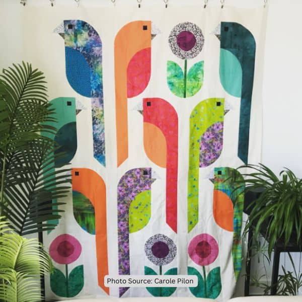Parrot Quilt Idea from Carole Pilon