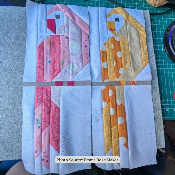Parrot Quilt Idea from Emma Rose Makes