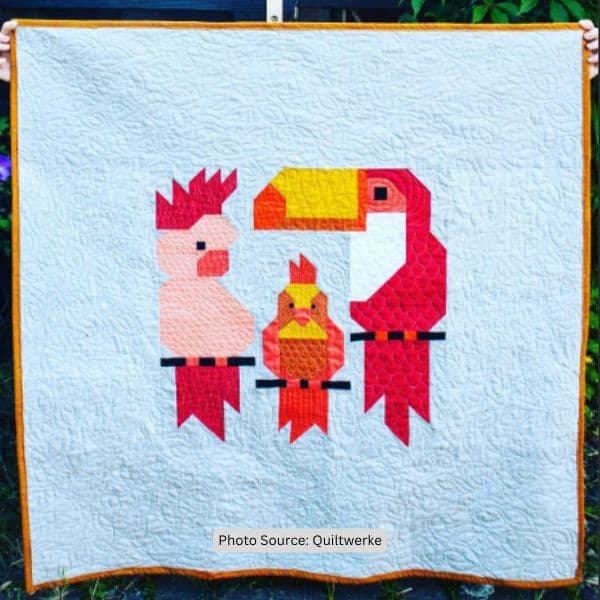 Parrot Quilt Idea from Quiltwerke