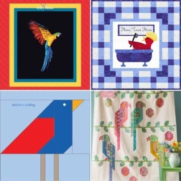 Parrot Quilt Patterns Roundup Featured Cover