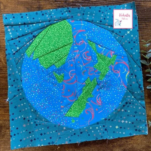 Planet Earth Quilt Block Pattern - etsy