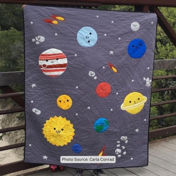 Planet Quilt Idea from Carla Conrad