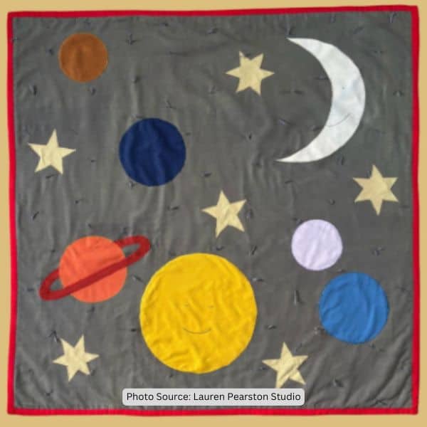 Planet Quilt Idea from Lauren Pearston Studio