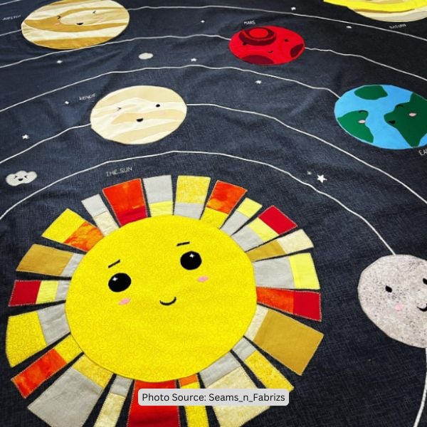 Planet Quilt Idea from Seams_n_Fabrizs