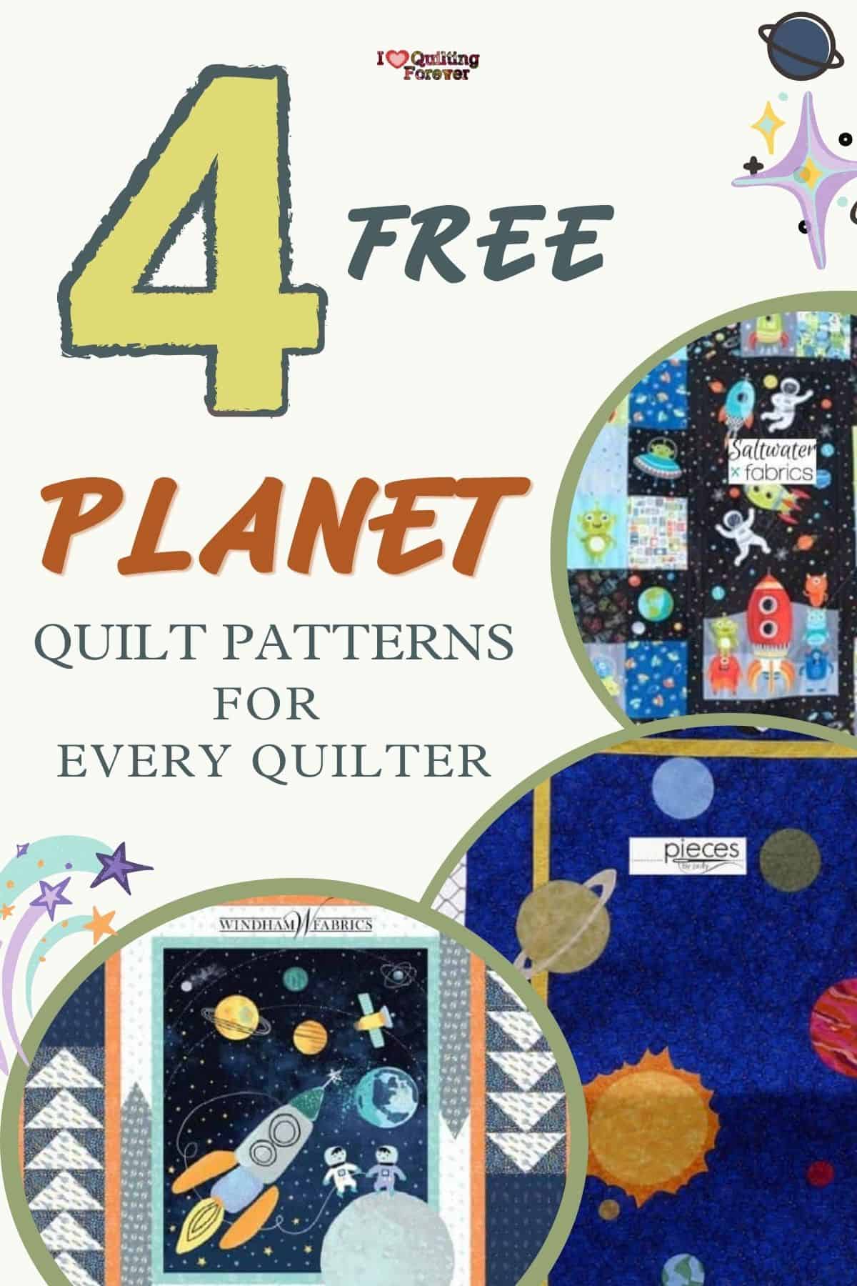 Planet Quilt Patterns Roundup 1 ILQF Pinterest