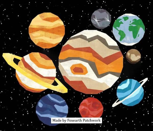 Planets Quilt Block Pattern - etsy