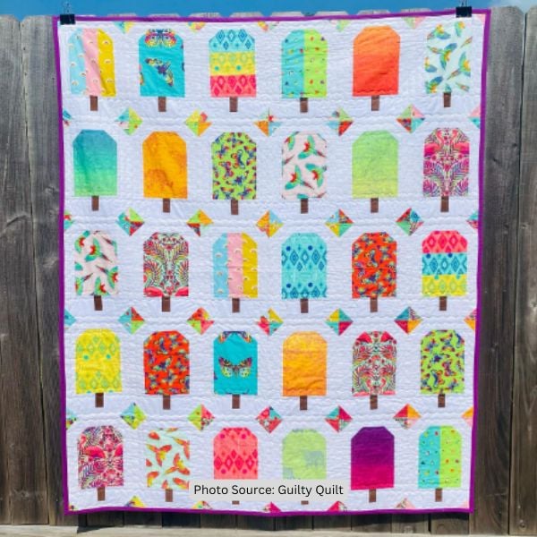 Popsicle Quilt Ideas from Guilty Quilt