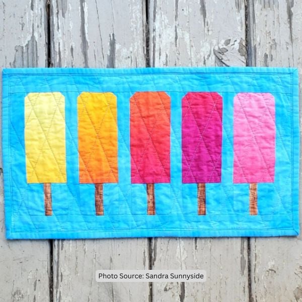 Popsicle Quilt Ideas from Sandra Sunnyside