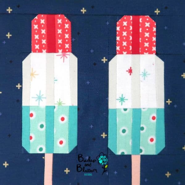 Popsicles 4th Of July Patriotic Quilt Block Pattern - etsy