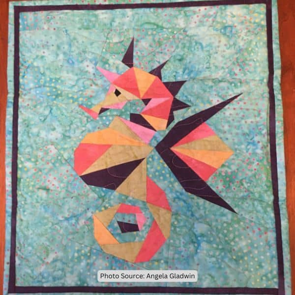Seahorse Quilt Idea from Angela Gladwin