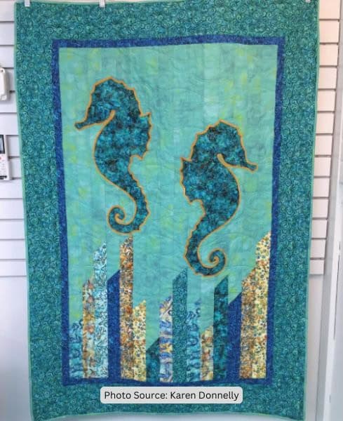 Seahorse Quilt Idea from Karen Donnelly